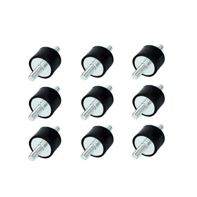 Soportes Antivibración CENPEK M8 - 4 Unidades, Goma+Acero, 30x20mm, Para Motores/Bombas