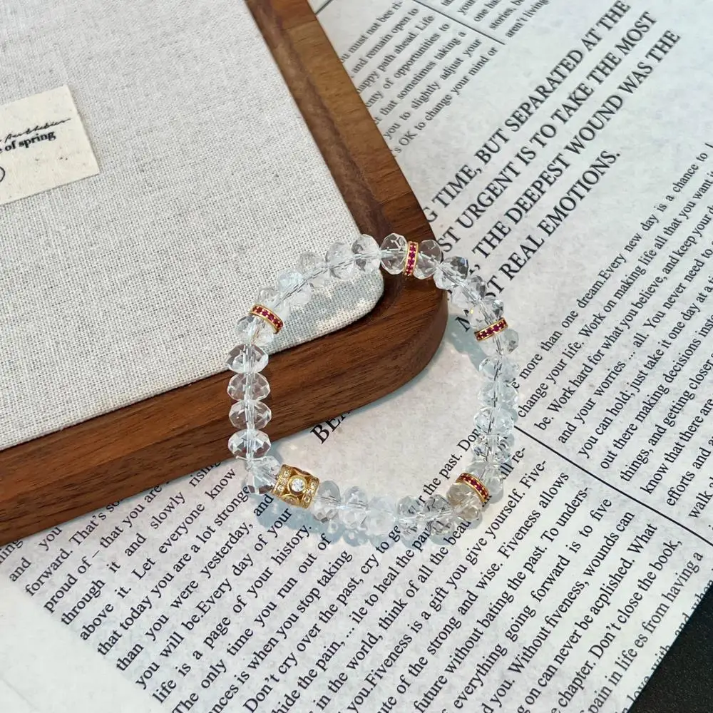 KAKODIY new 18K gold plated 925 sterling silver jewelry natural crystal beads women's bracelet detail 6