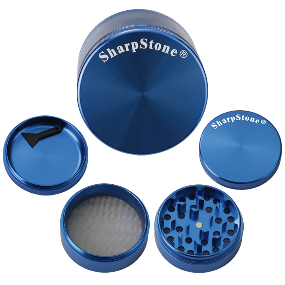 Sharpstone Aluminum Alloy 4-layer Diameter 40  50  55  63  75  100mm Metal Cigarette Grinder Zinc Alloy Manual Herb Grinder