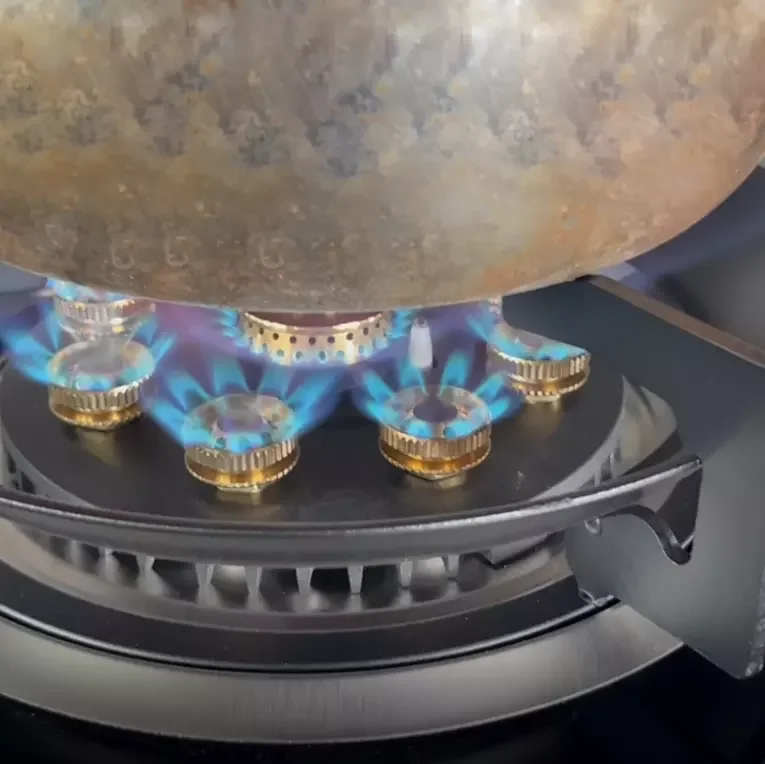 Table Top Smart Cooktops Touch Screen Cooking Stove Fierce Fire Wok 2 burner Digital Gas Cooker