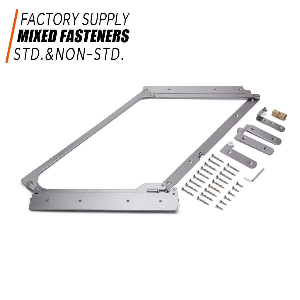 OEMSilentSoundFoldingDoor304StainlessSteelHingeHeavyDuty40KGBedroom180DegreesAccordionTypeSlidingDoorHinge