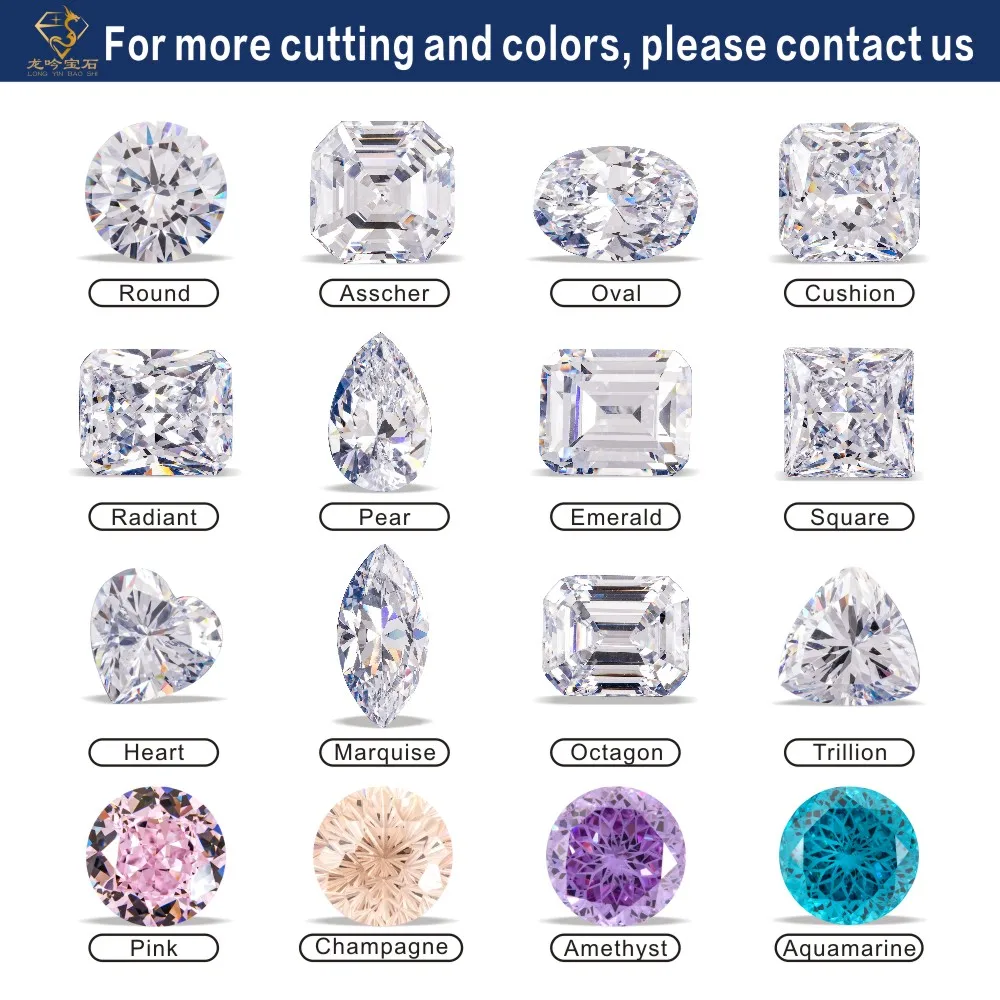 Factory Price 5a Cubic Zirconia Round Aaa 5a Loose Cz Stone Zircon ...