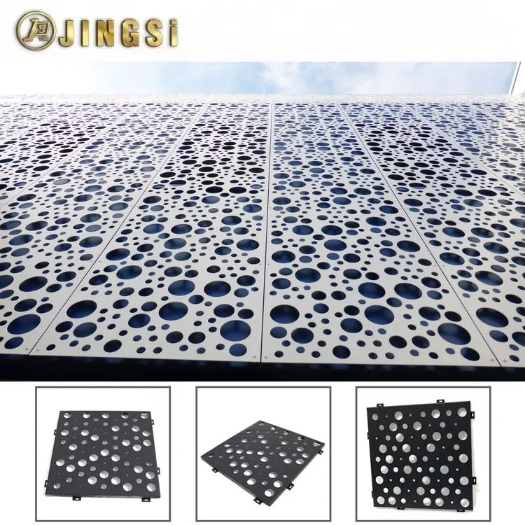 Metal Perforated Plate Screen Aluminum Perforated Metal Panels Cladding Perforated Screen Mesh for Industrial Curtain Walls