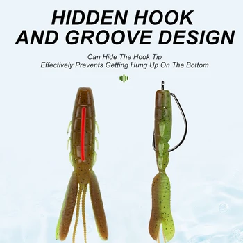 80mm/7.1g 8pcs/bag Soft Fishing Lures Bait UV Worm Lures Fishing PVC Soft Lure Bait – Soft Lure – view 3