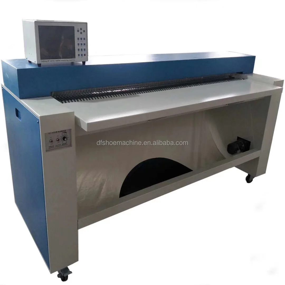 Vertical Industrial Leather Production Machinery Computer Leather Measuring Machine