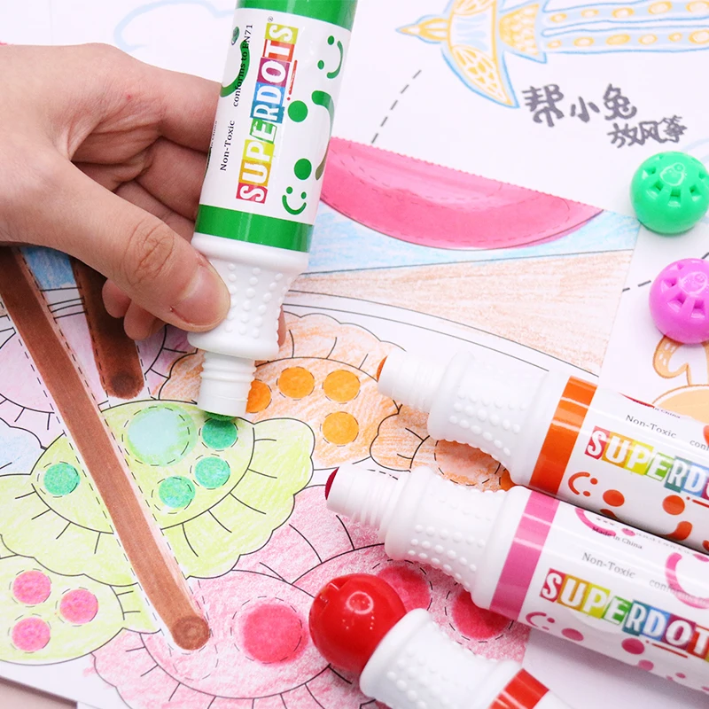 Kids Coloring Set Dot Markers with Non Toxic Ink