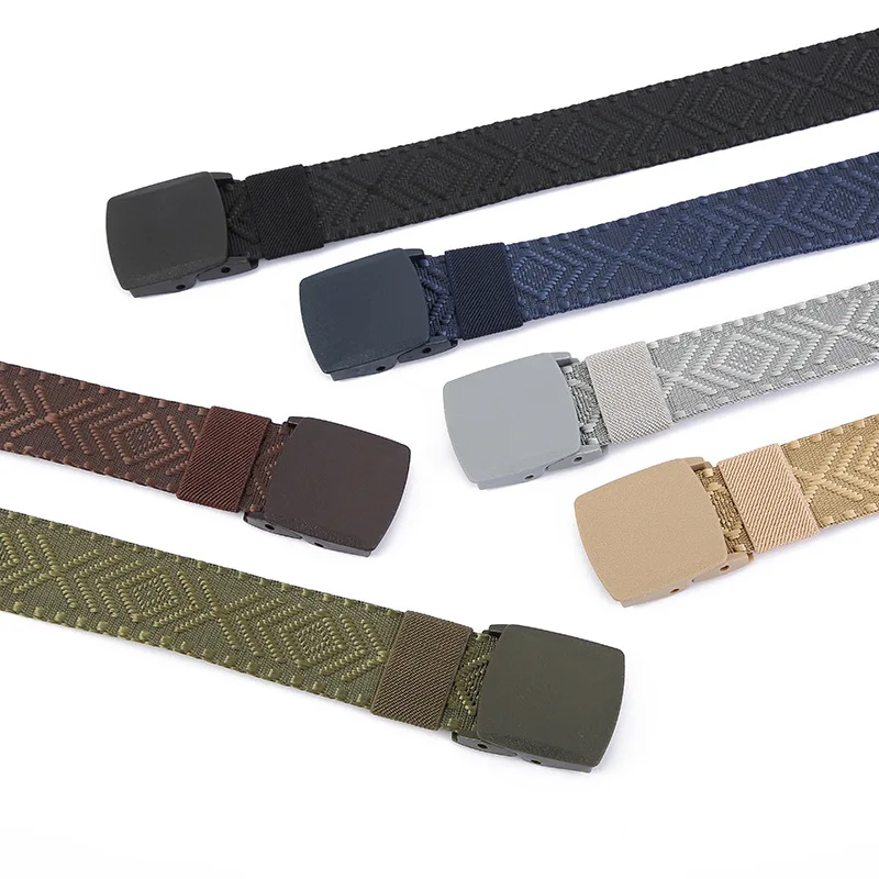 Summer New Thickened Jacquard Knitted Fabric Belt Imitation Nylon Light