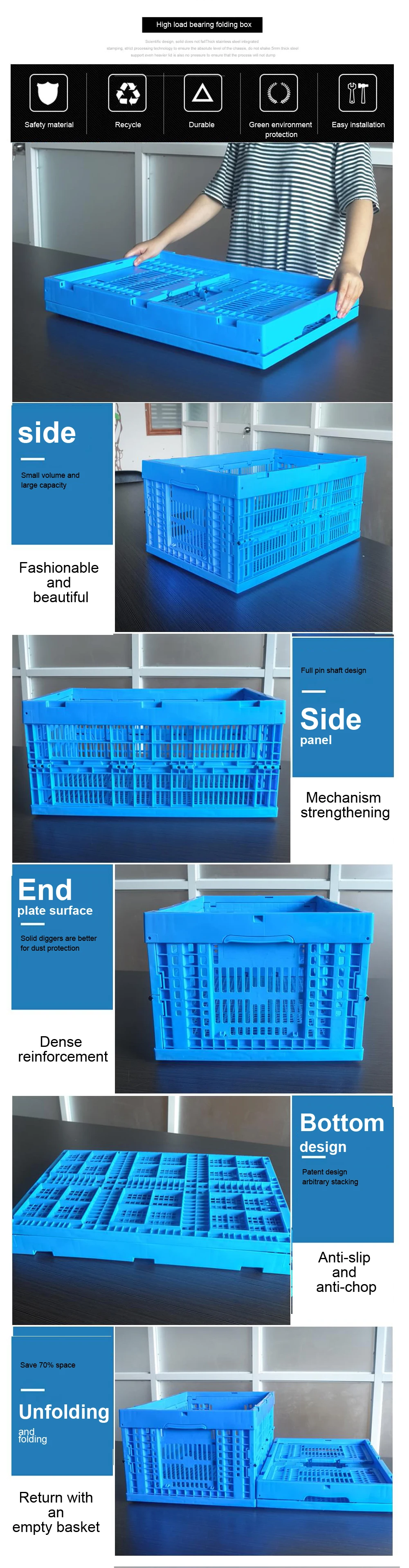 Mesh Storage Logistics Box Technology Good Price Large Plastic Storage ...