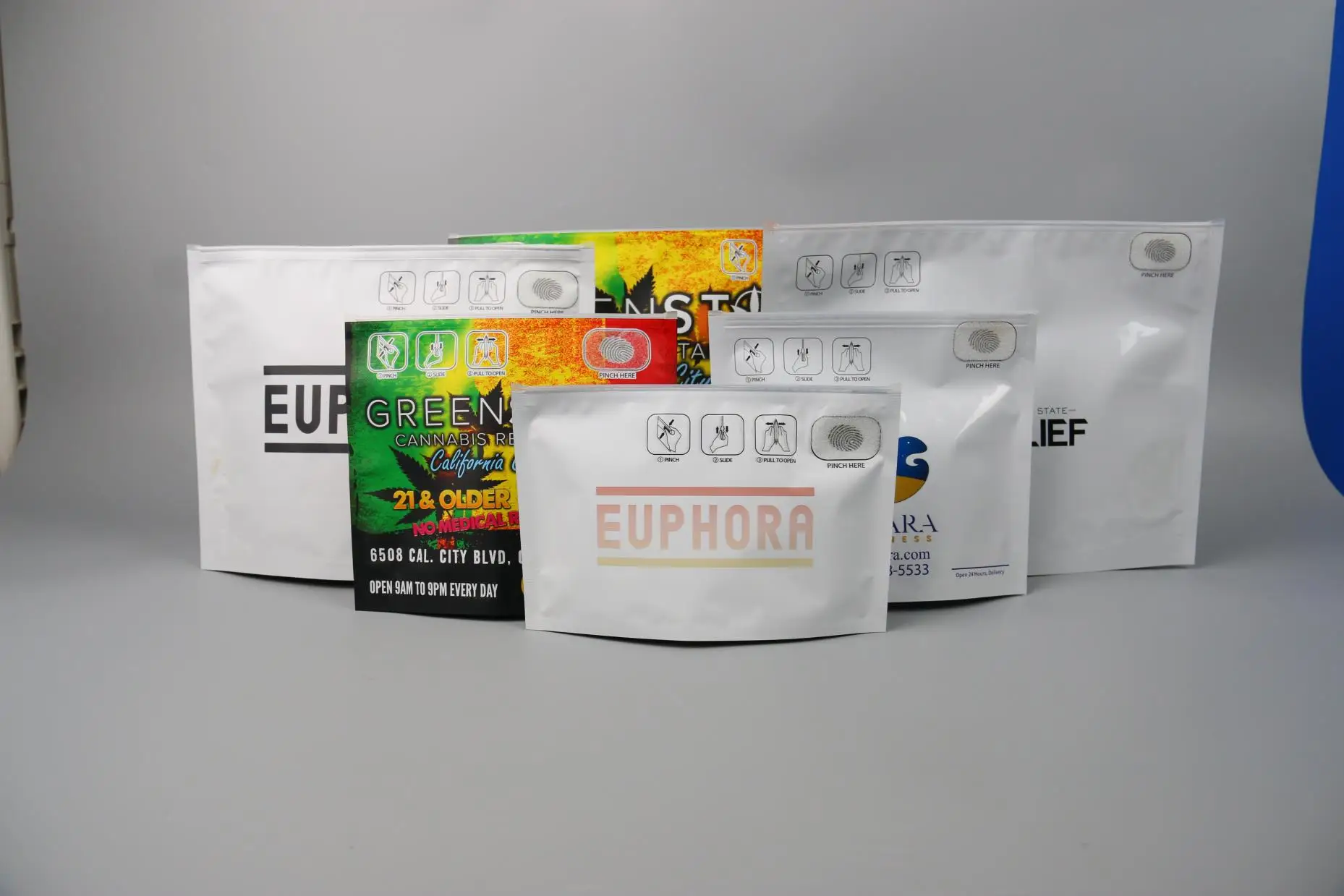 Wholesale Custom Printed Side Gusset Heat Sealing Packs Plastic