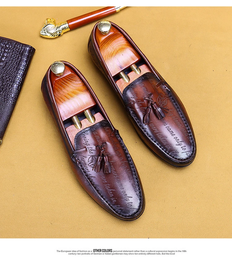 soft leather tassel loafers