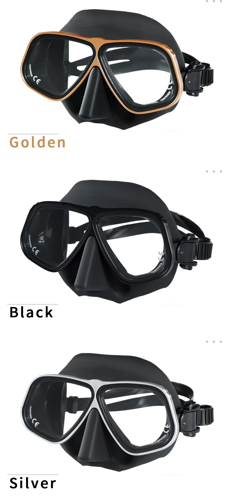 Scuba Diving Mask Half Face Snorkeling Mask Underwater Waterproof