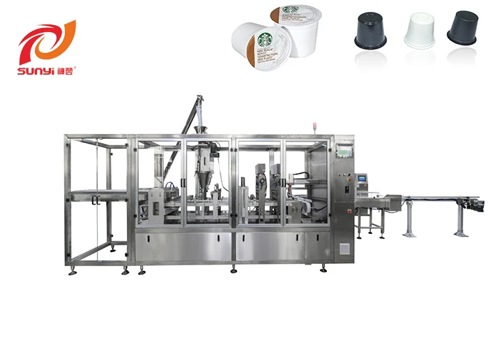 Лидер продаж, автоматическая упаковочная машина для розлива и запечатывания кофейных капсул с шестью полосами, европейская популярная китайская фабрика