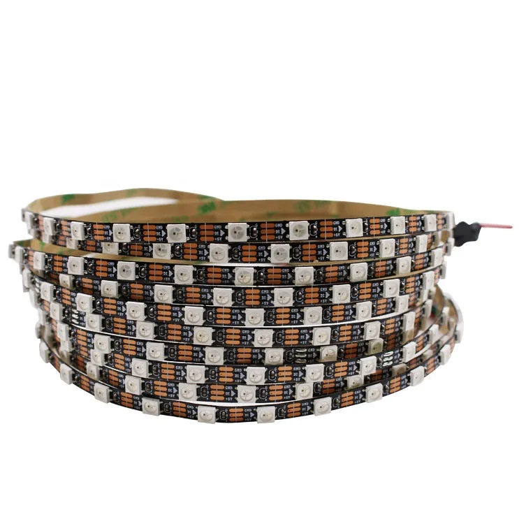 WS2812B RGB Dream Color Strip Light Flexible 60 LEDS 5mm Narrow Width PCB Led Pixel Lighting 5050 Individually Addressable DC5V