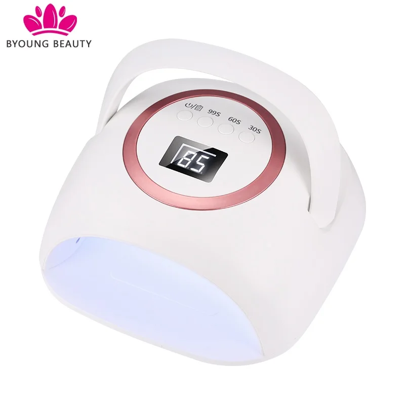 Новое поступление 72 Вт портативная ручка ЖК-дисплей беспроводной перезаряжаемый портативный УФ-гель сушилка для ногтей Светодиодная
