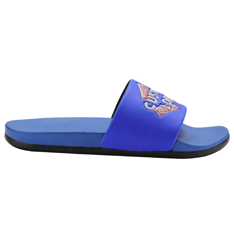 Henghao Custom Slippers Emboss Sport Slippers Outdoors Custom Brand Name Sports Out Slippers Soles Double Soft Sole for Fast