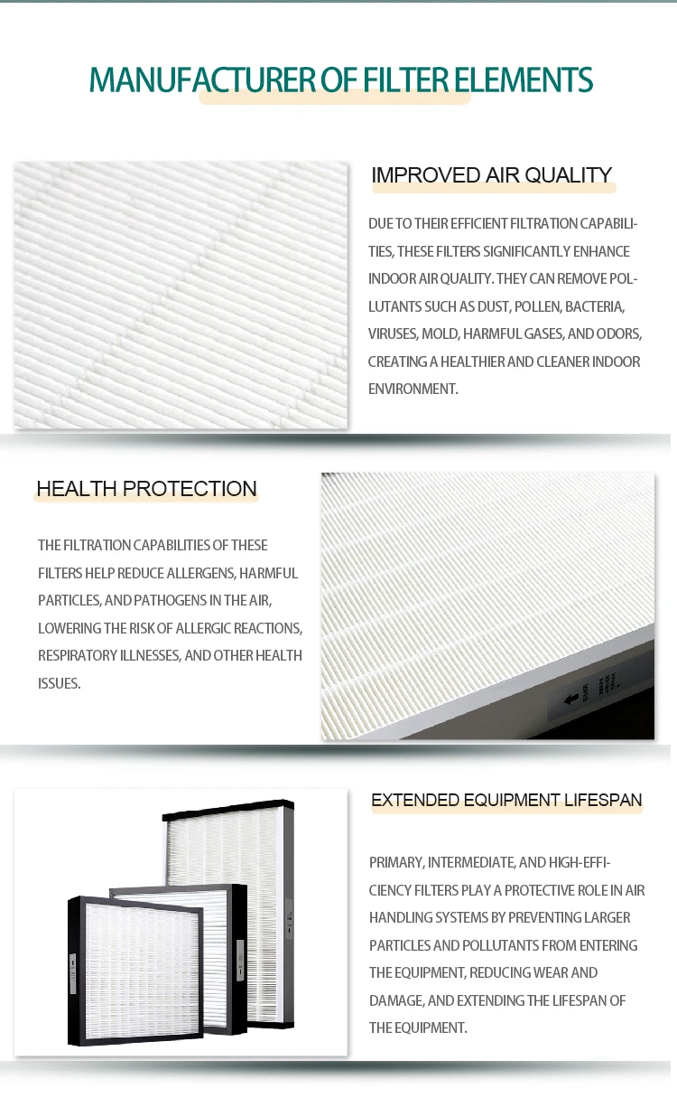 Primary Efficiency Plate Filter Mesh Foldable Coarse Efficiency Air