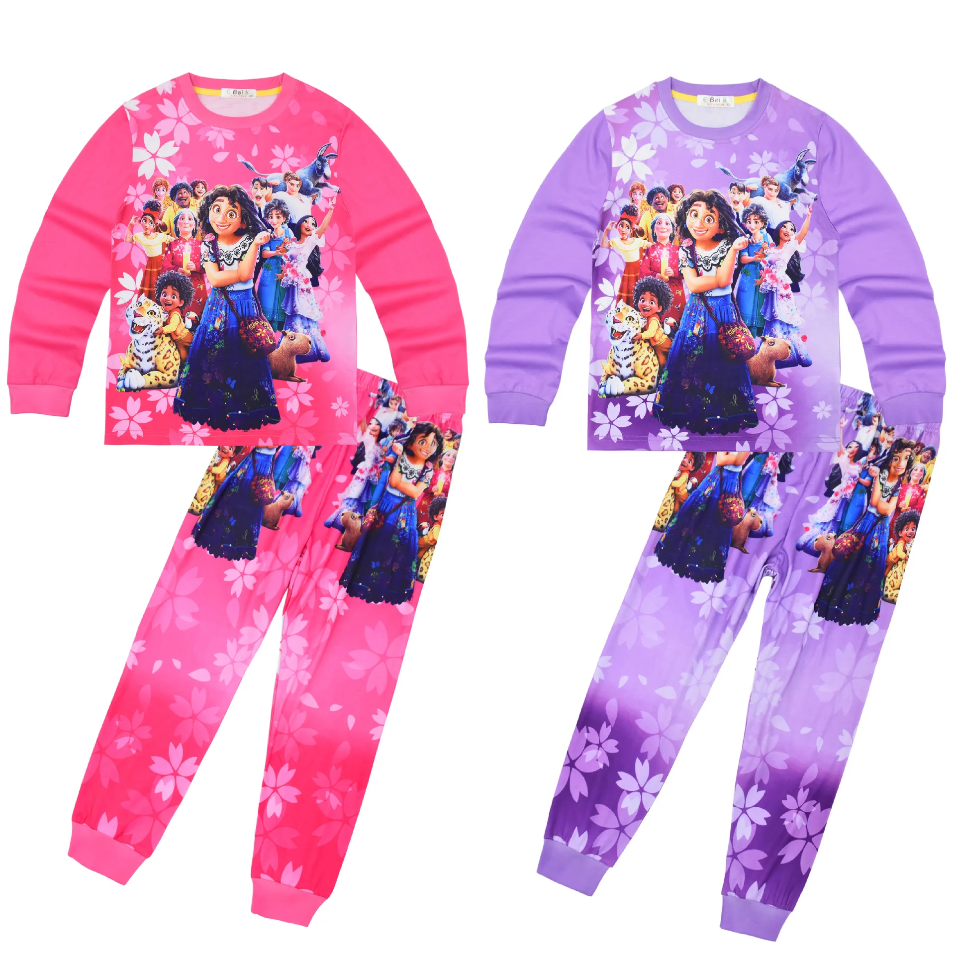 AureLand Encanto Mirabel Pajamas Set Girl Cute Cartoon Sleep Sets 2 PCS for 2-8Y 