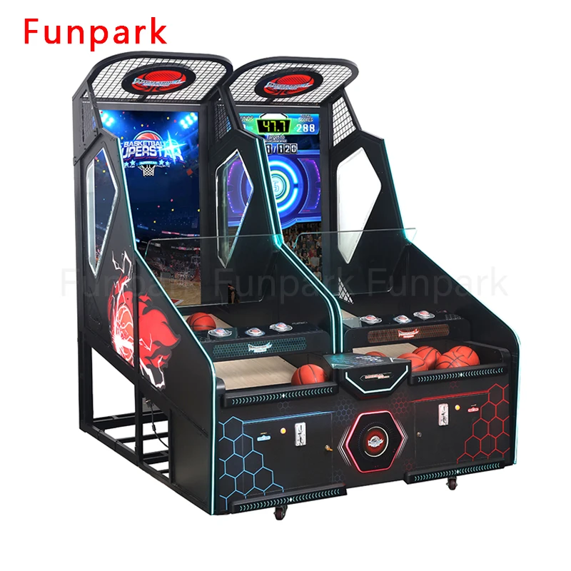 FunPark Hot Selling Multiplayer Online Street Basketball Arcade Game Machine for Indoor Amusement Park details