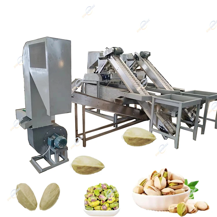 High Quality Pistachio Processing Pine Nuts Sheller Huller Cracker Breaker Pistachio Hulling Cracking Shelling Peeling Machine
