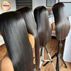 Parrucca Lunga in Capelli Umani Naturali Lisci