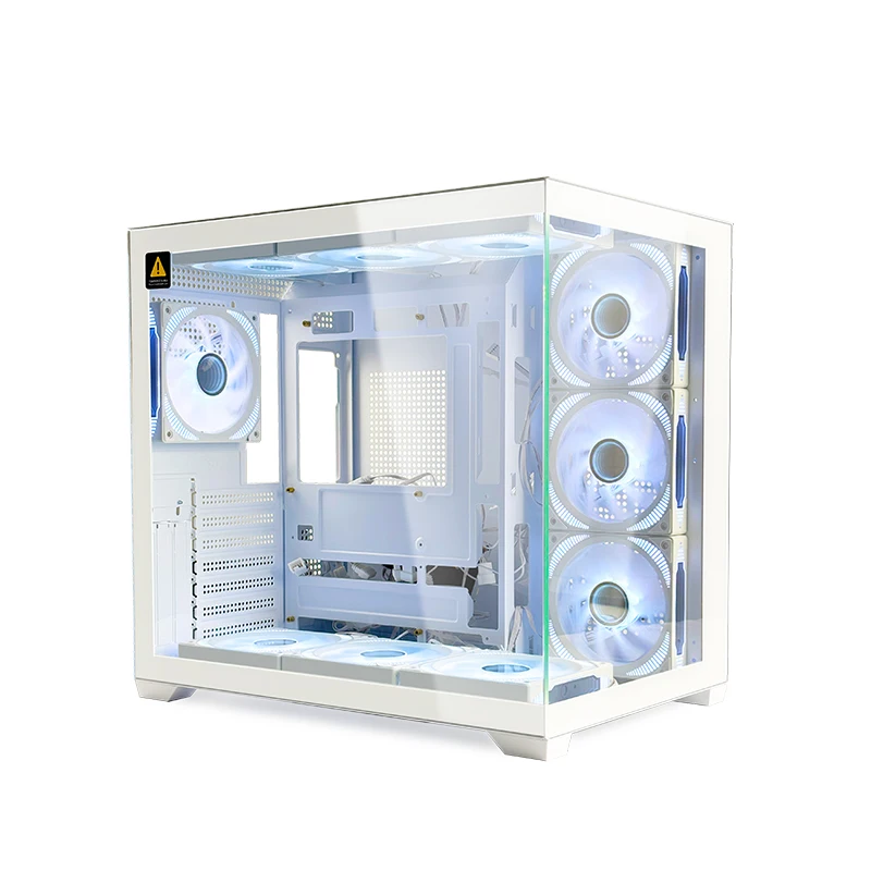 MANMU Best Quality White Full Tower PC Case Gaming CPU Case