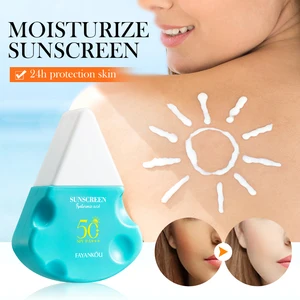 OEM FAYANKOU Private Label Hyaluronic Acid Collagen Nourishing Skin Care Products SPF50+PA+++ Moisturizing Sunscreen Cream