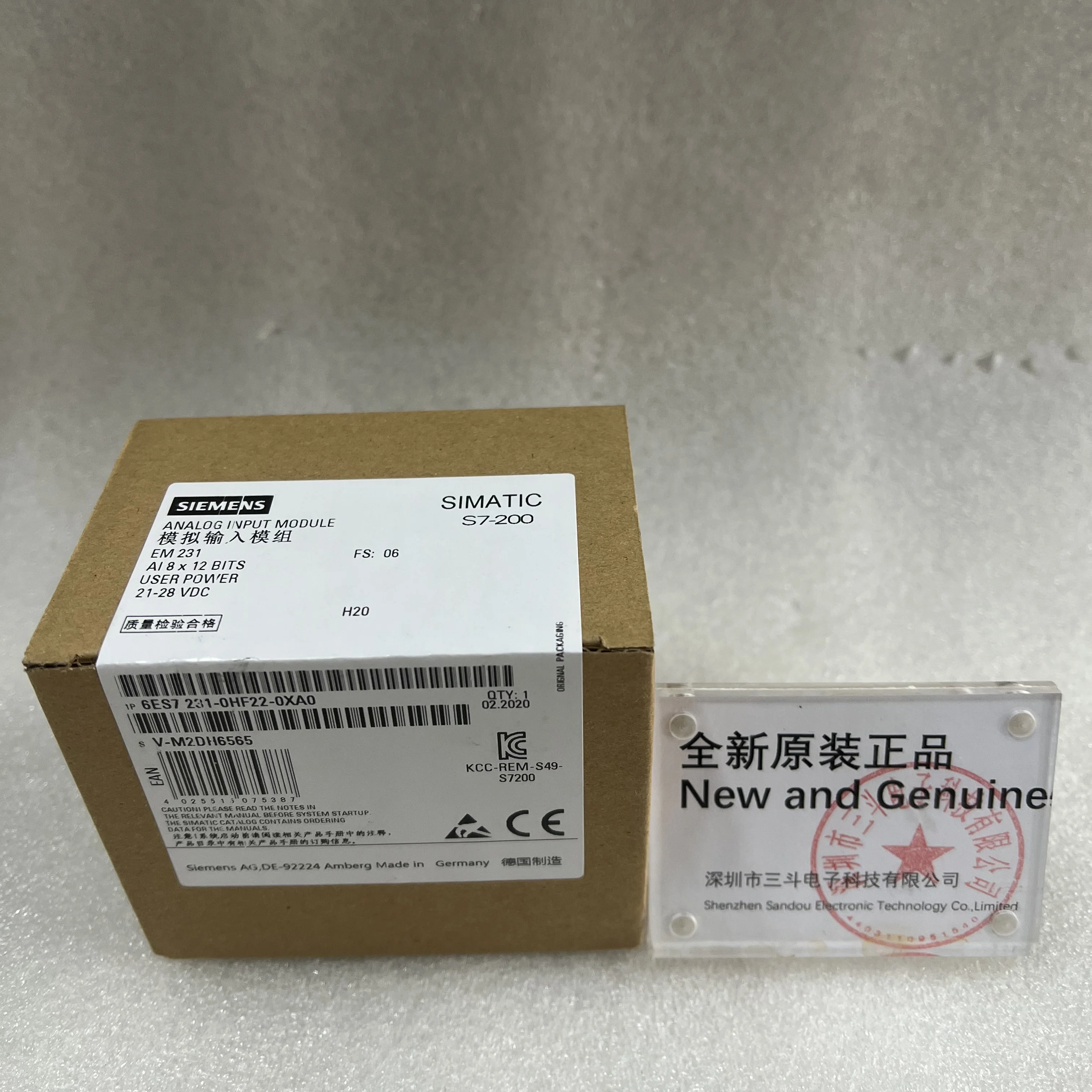 Siemens Analog Input Module 6ES7231-0HF22-0XA0 Siemens Analog Input Module 6ES7231-0HF22-0XA0