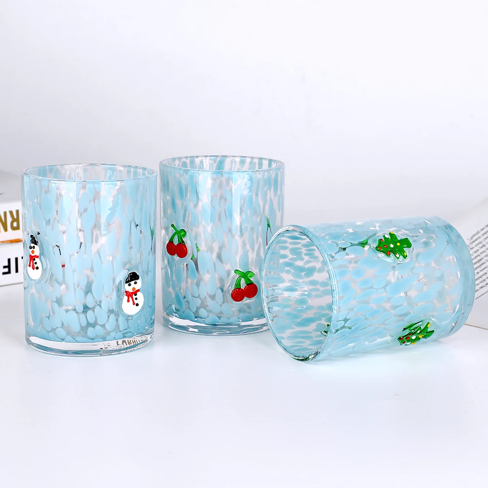Personalised Drinking Confetti Water Blue Highball Glasses Cocktail Tumbler Glass Cup logo Kristall