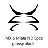 6 piezas negro