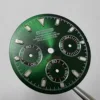 Green Dial Silver Markers