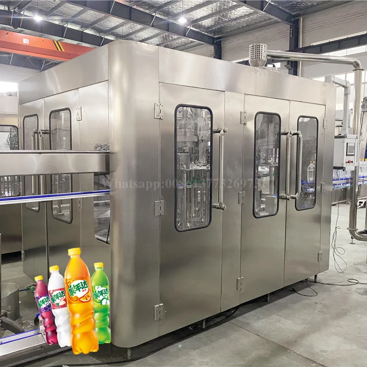 自動ファンタ炭酸ソフトドリンク製造機CSD生産ラインソーダ水瓶詰め