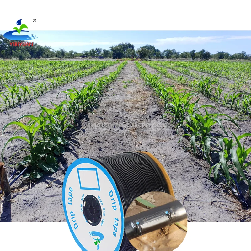 16mm Drip Irrigation Pipe 500meter 0.4mm Drip Tape 16mm for 1 Arc Guangzhou Bean Irrigation System Agriculture