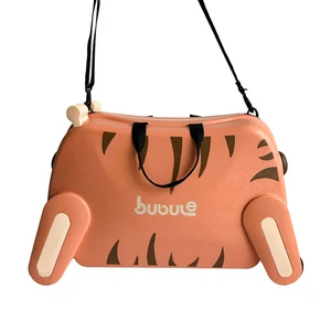 Kids Ride on Carry-On Luggage Cute Style 19 Inch PP Suitcase with Lock for Holiday Use Carton Packed