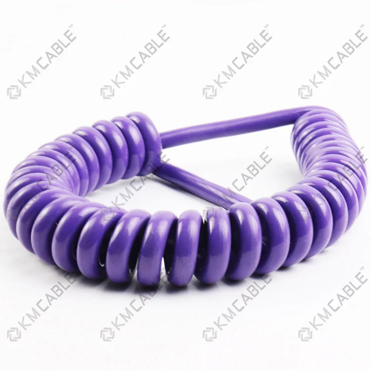 2 3 4 5 6 Core Pvc Pu Pur Rubber Flexible Coil Cord Industrial Machine
