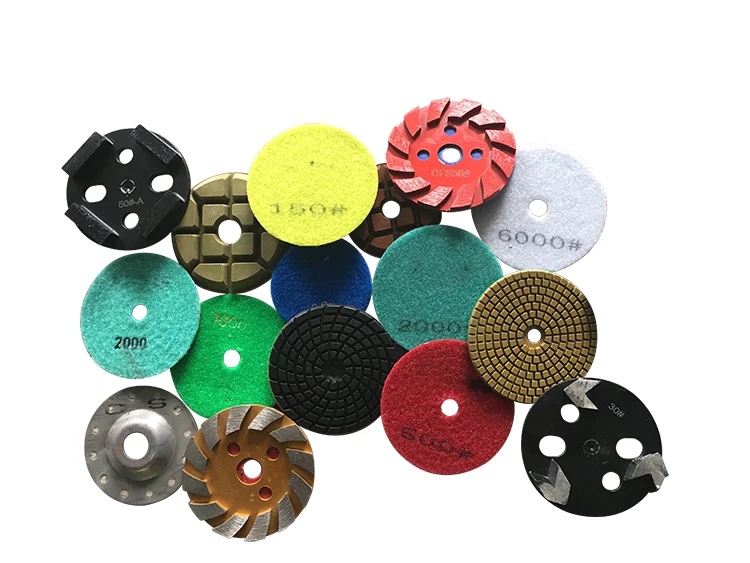 Woleyuu Diamant Polierpads 7 Zoll - Nass Polierscheiben Für Stein Und Beton 10er Set