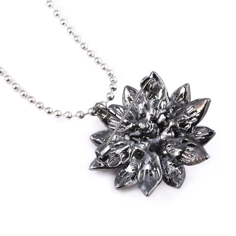 Black Dahlia Necklace Vintage Flower Crystal Pendant Badge for Women Men  Choker Pins Jewelry - Price history & Review | AliExpress Seller - S/C  Store | Alitools.io