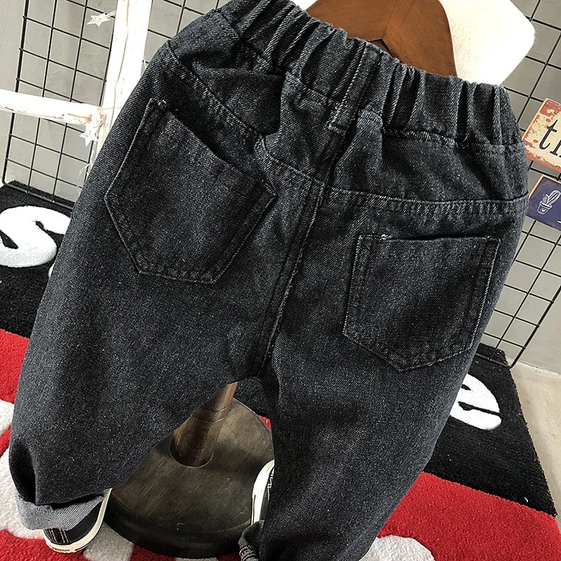 Осенние джинсы для малышей, штаны для мальчиков, одежда из 100% органического хлопка, осенняя одежда для малышей