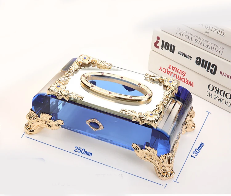 Хит продаж, супер качество, красочный кристалл, акриловая коробка для салфеток от производителя