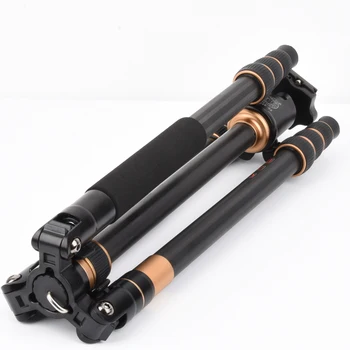 QZSD Q222C Carbon Fiber Tripod Lightweight Professional Compact Travel Camera Carbon Fiber Tripod with Low Gravity Ball Head detail image