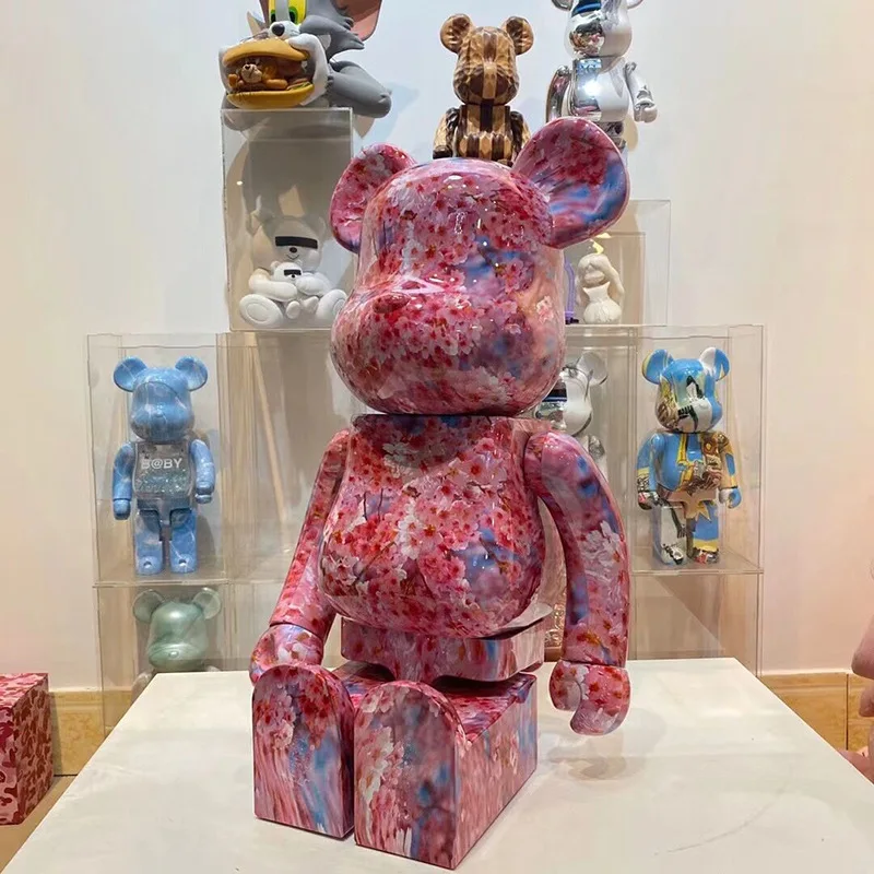 In Stock Bearbrick 1000 70cm Cherry Blossom Bear Statues