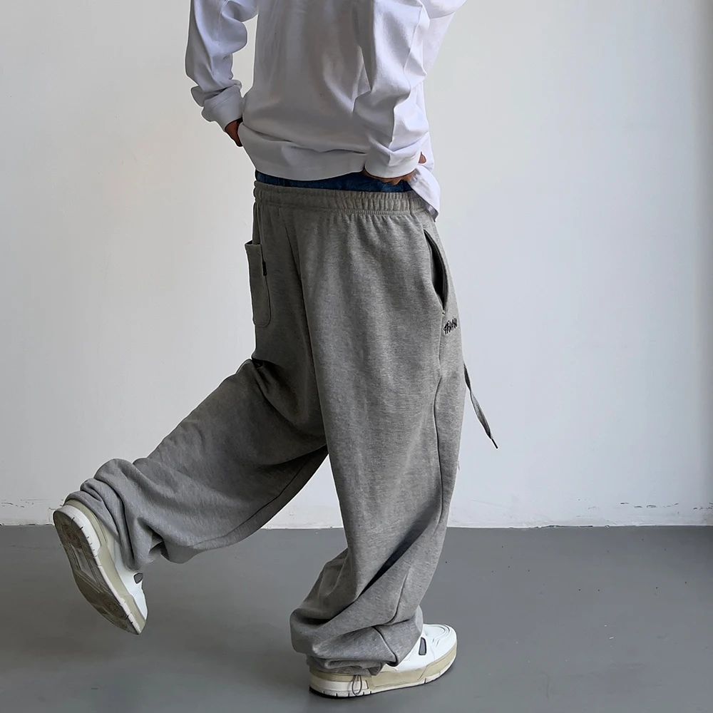New Design Streetwear Jogger Denim Jean Stacked Men Sweatpants Joggers ...