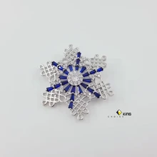 High quality Snowflake brooch zircon inlaid  fashion accessory unique design