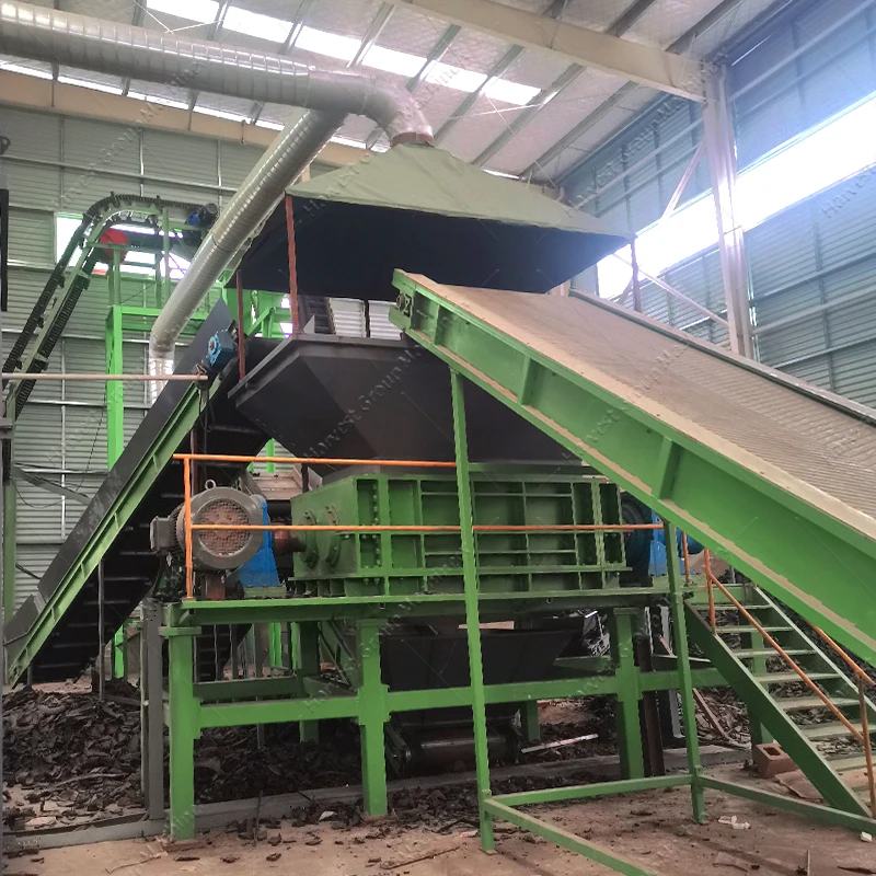 Fully Automatic High Quality Tyre Recycling Machine Line Rubber Products Tyre Destroyer Machine Recycling Tyre Production Line
