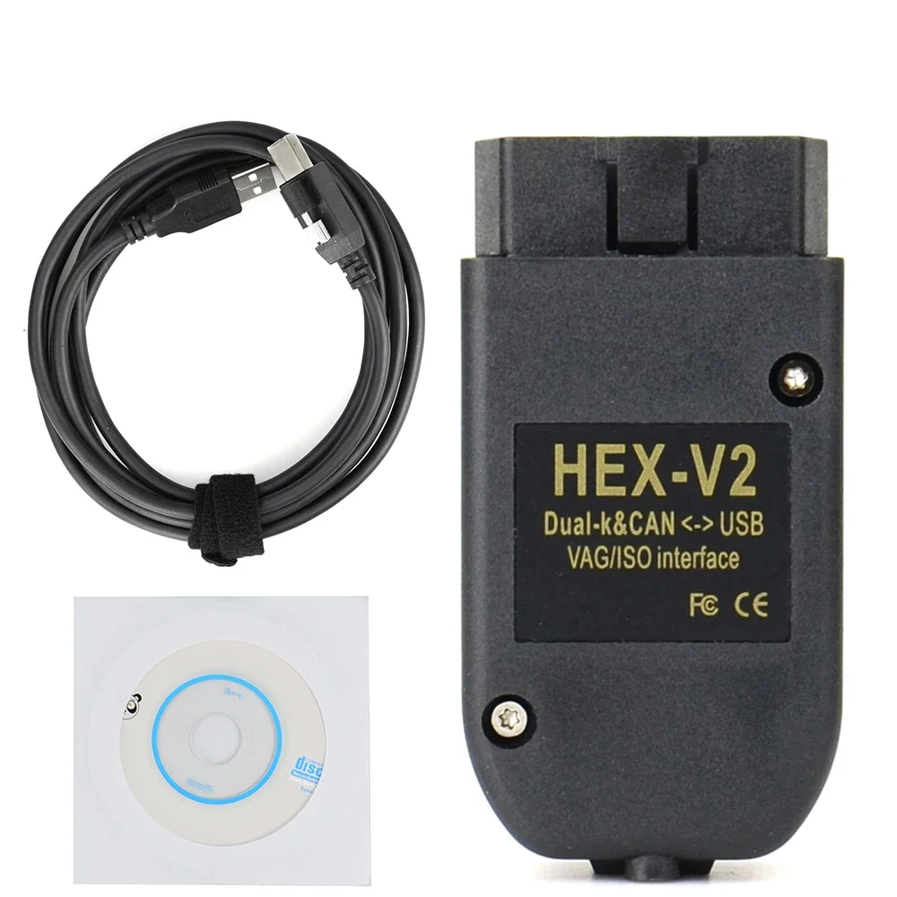 HEX V2 VAG V25.3 V24.7 VCDS 5053 AT162+FT232 for Volkswagen Audi and More