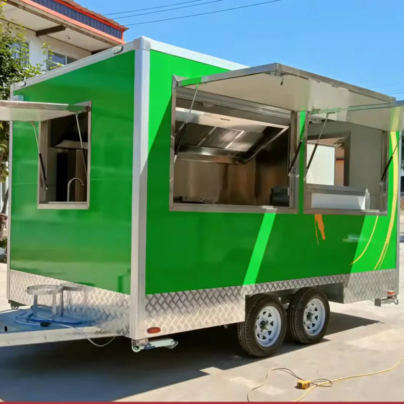 The Us Standard Mobile Kitchen Street Food Trailer Food Trailer Food