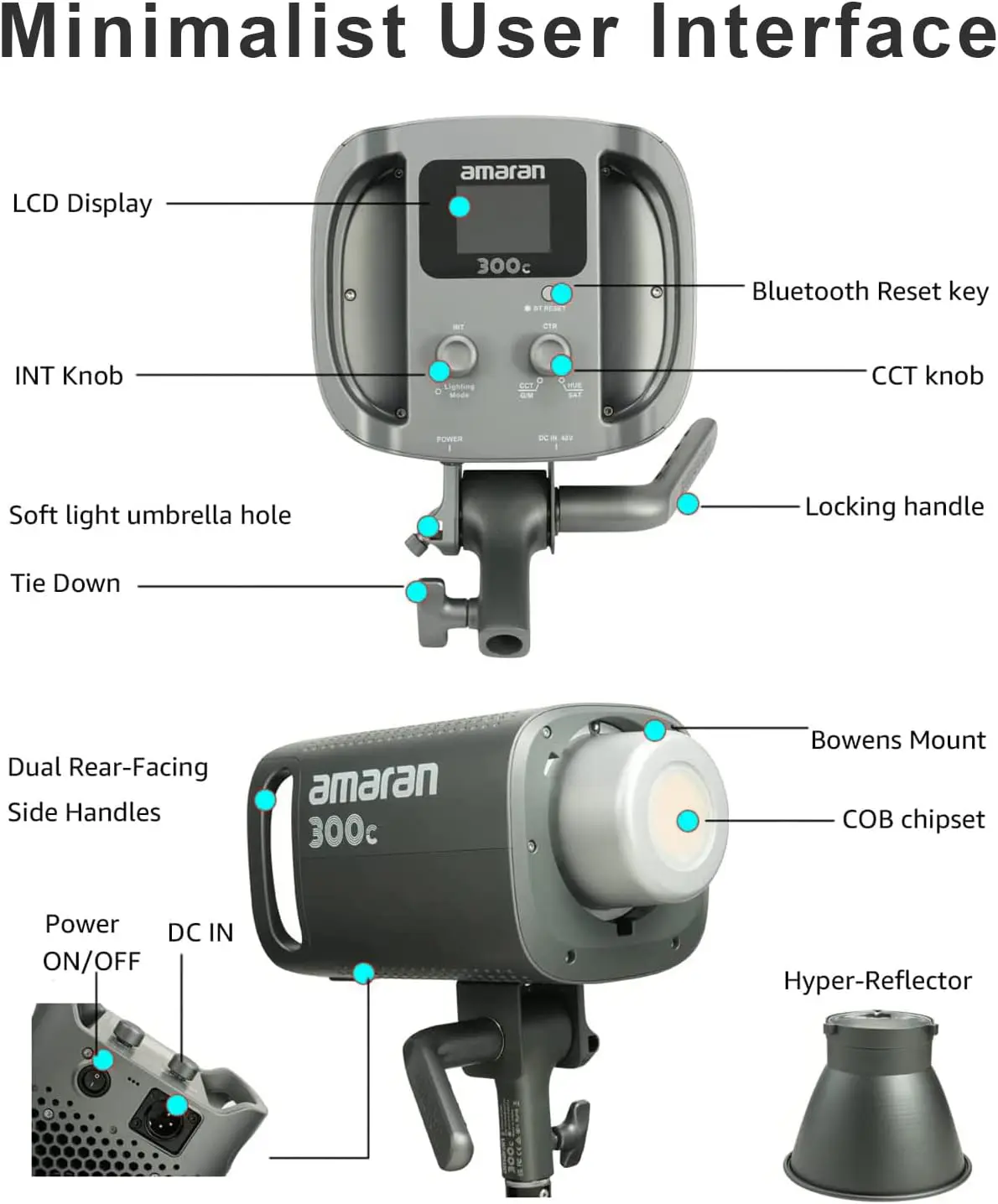 Aputure Amaran 300C RGB Video Light
