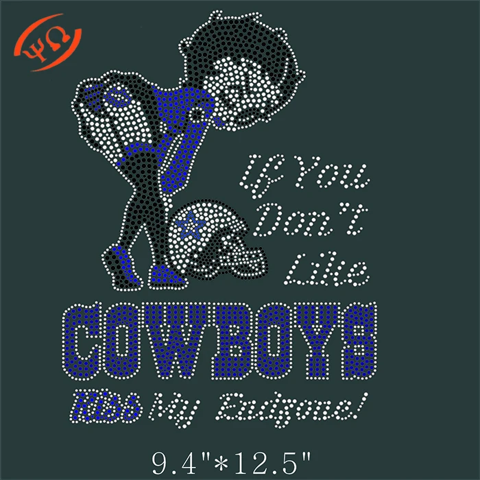 wholesale Custom Dallas Cowboys Rhinestone Iron On Transfers