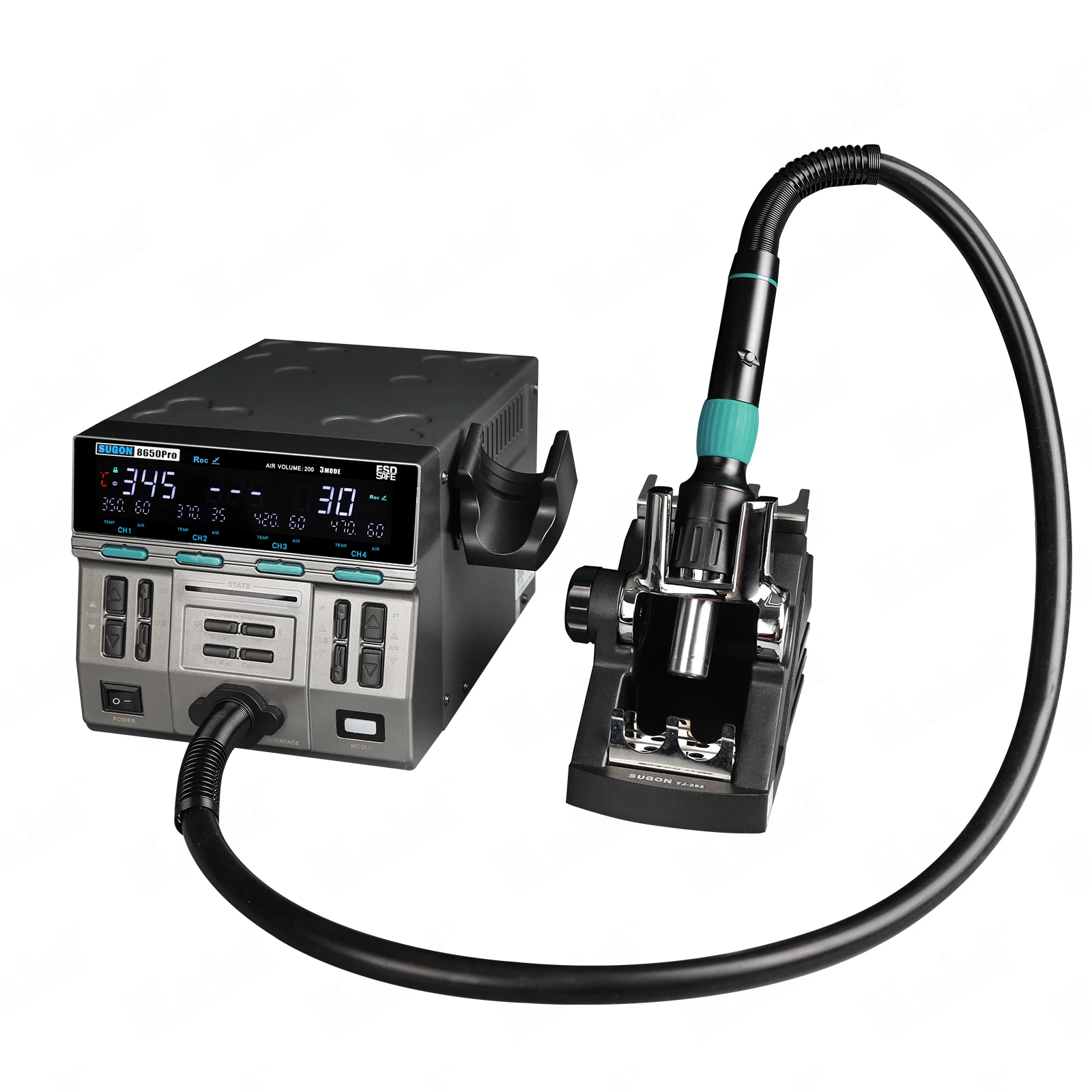 Sugon 8650 Pro Curved Rework Heat Gun Welding and Desoldering PCB Motherboard Cellphone Components Hot Air Soldering Station