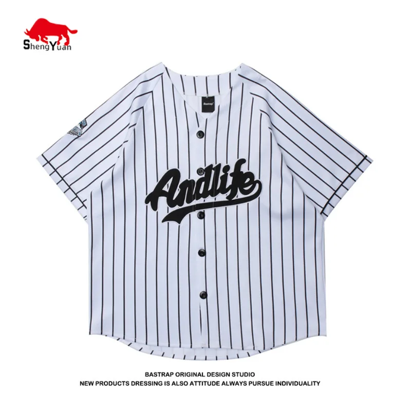 Wholesale Wholesale Plus Size Baseball Shirt Men Blank Quick Dry Baseball  Uniform Custom Stripe Line Color Breathable Baseball Jersey OEM From  m.