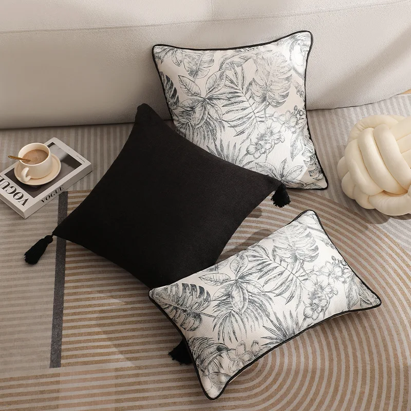 Nordic Wind Luxury Knitted Sofa Cushion Tassel Pillow Case for Bed & Living Room Wholesale factory